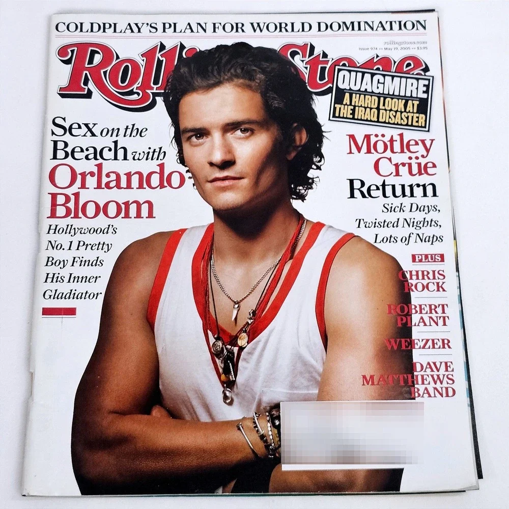 Rolling Stone Magazine May 19 2005 Orlando Bloom Coldplay Motley‎ Crue Issue 974